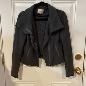 Loft asymmetric moto style jacket